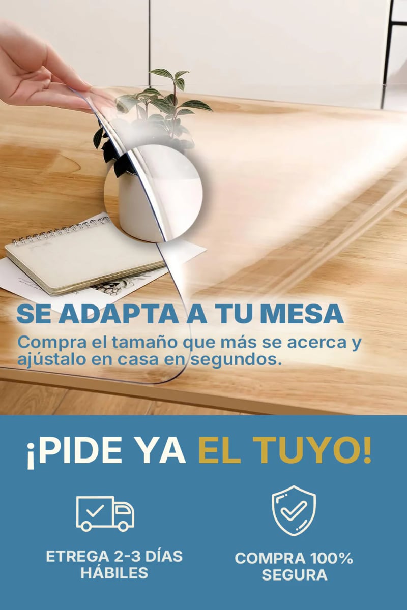UltraCover™ Protege tu Mesa Sin Ocultar su Belleza