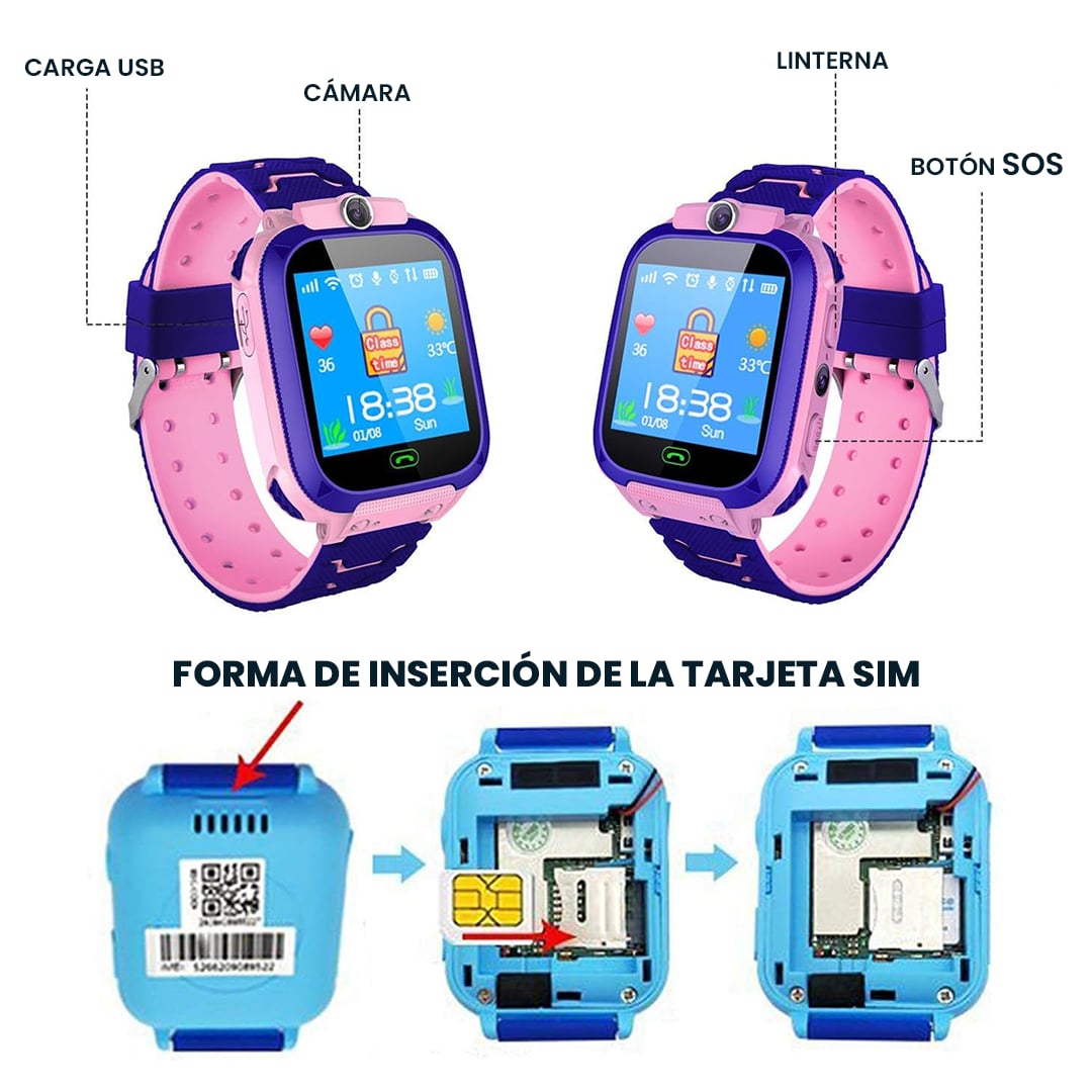 ⌚SMARTWATCH KIDS CON GPS👦👧📍 MANTEN A TUS HIJOS SEGUROS Y SIEMPRE UBICADOS👀