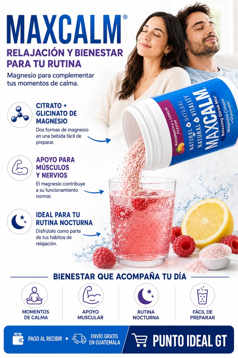 MaxCalm Tu Momento de Calma, Tu Mejor Versión/ Envió Gratis a Toda Guatemala 🚚