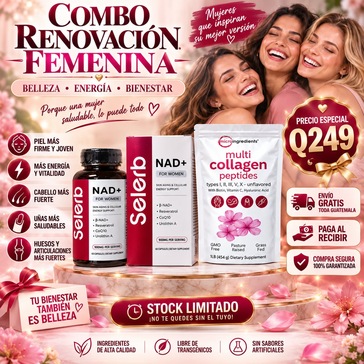 🔥 COMBO RENOVACIÓN FEMENINA + ENVÍO GRATIS