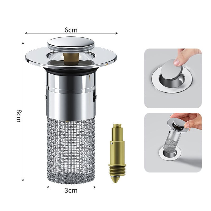 Tapón Filtro de Drenaje para Baño 🧼 + Envío Gratis