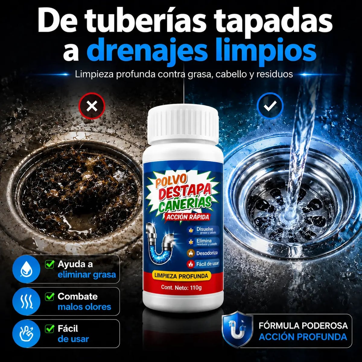 PowerPipe Clean® ¡PROMO 2X1!