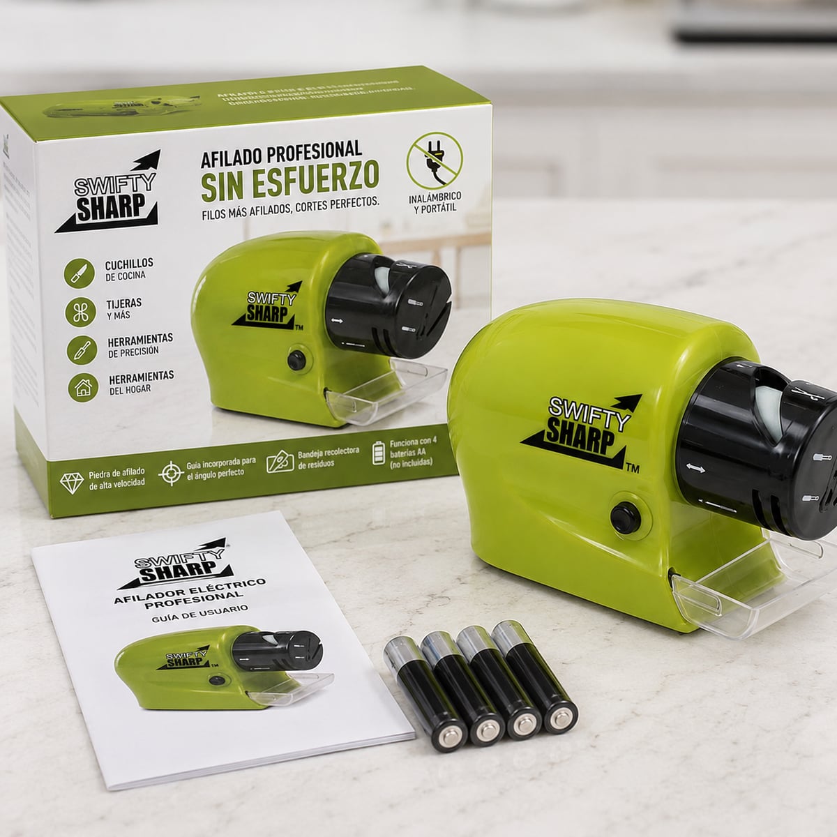 Afilador Eléctrico Profesional | Cuchillos y Tijeras Como Nuevos | 40% OFF + Envío GRATIS