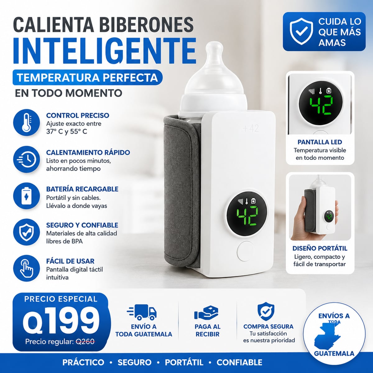 CALENTADOR PORTÁTIL DE TETEROS
