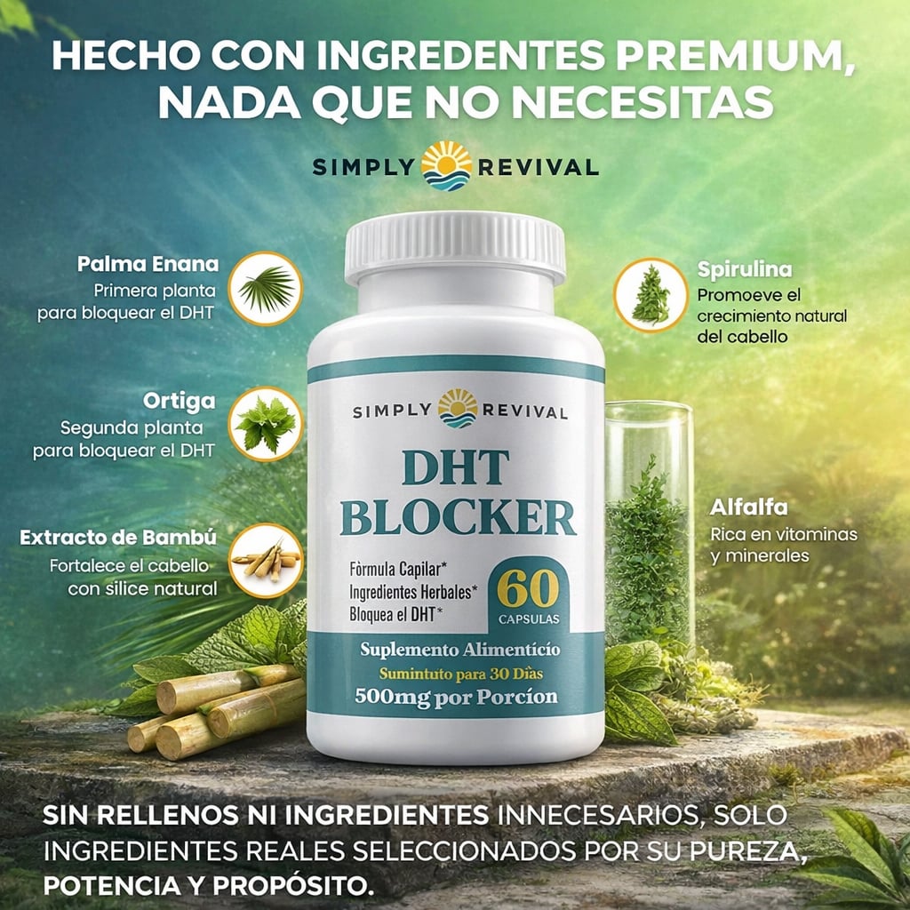 Fórmula Capilar DHT Blocker™ | Apoya el Crecimiento y Fortalece tu Cabello 👨⚕️