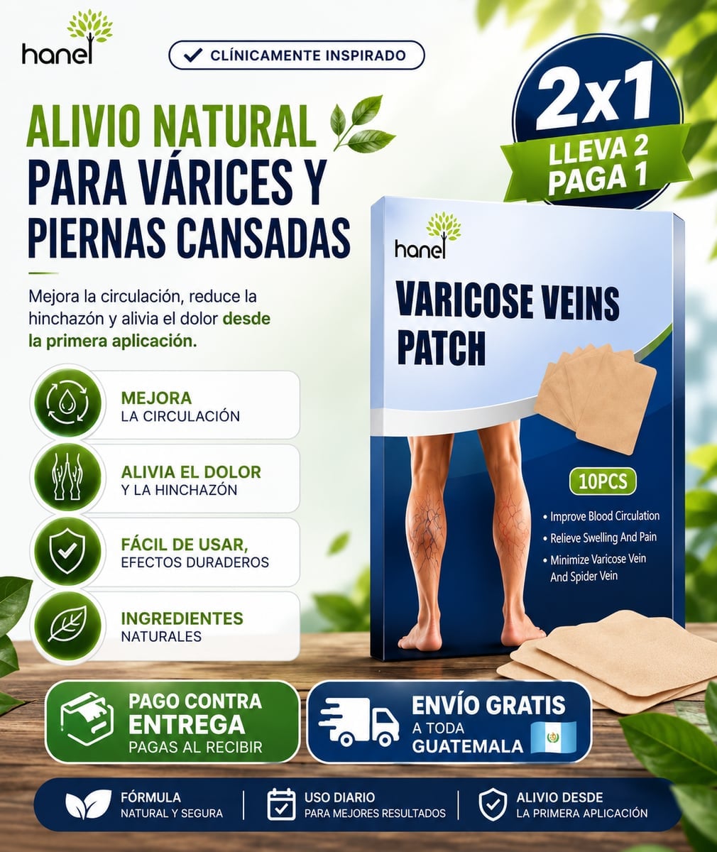 PARCHES PARA LAS VARICES 2x1 | PAGO CONTRA ENTREGA Y ENVÍO GRATIS