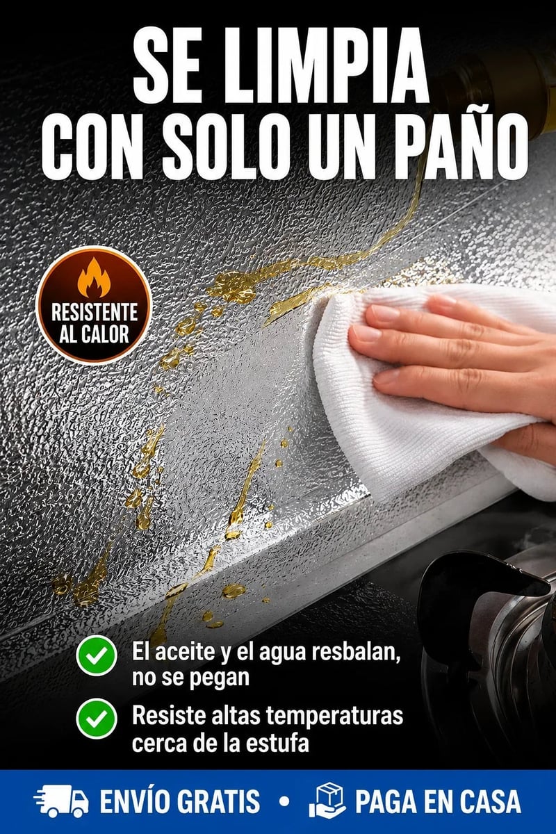✨ Papel Adhesivo de Aluminio 5 m × 60 cm | Renueva y Protege tu Cocina sin Obras 🏠