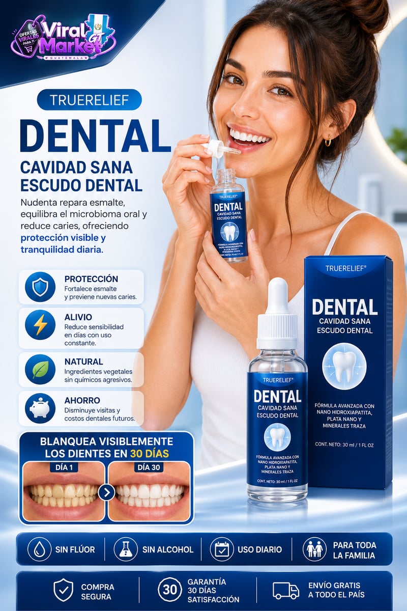 🦷Reparación Dental Elimina Caries, Placa y Sarro - 🛡️ Escudo Natural restaurador Para Esmalte Avanzado 🦷¡Dile adiós a las caries de forma natural y efectiva!🦷