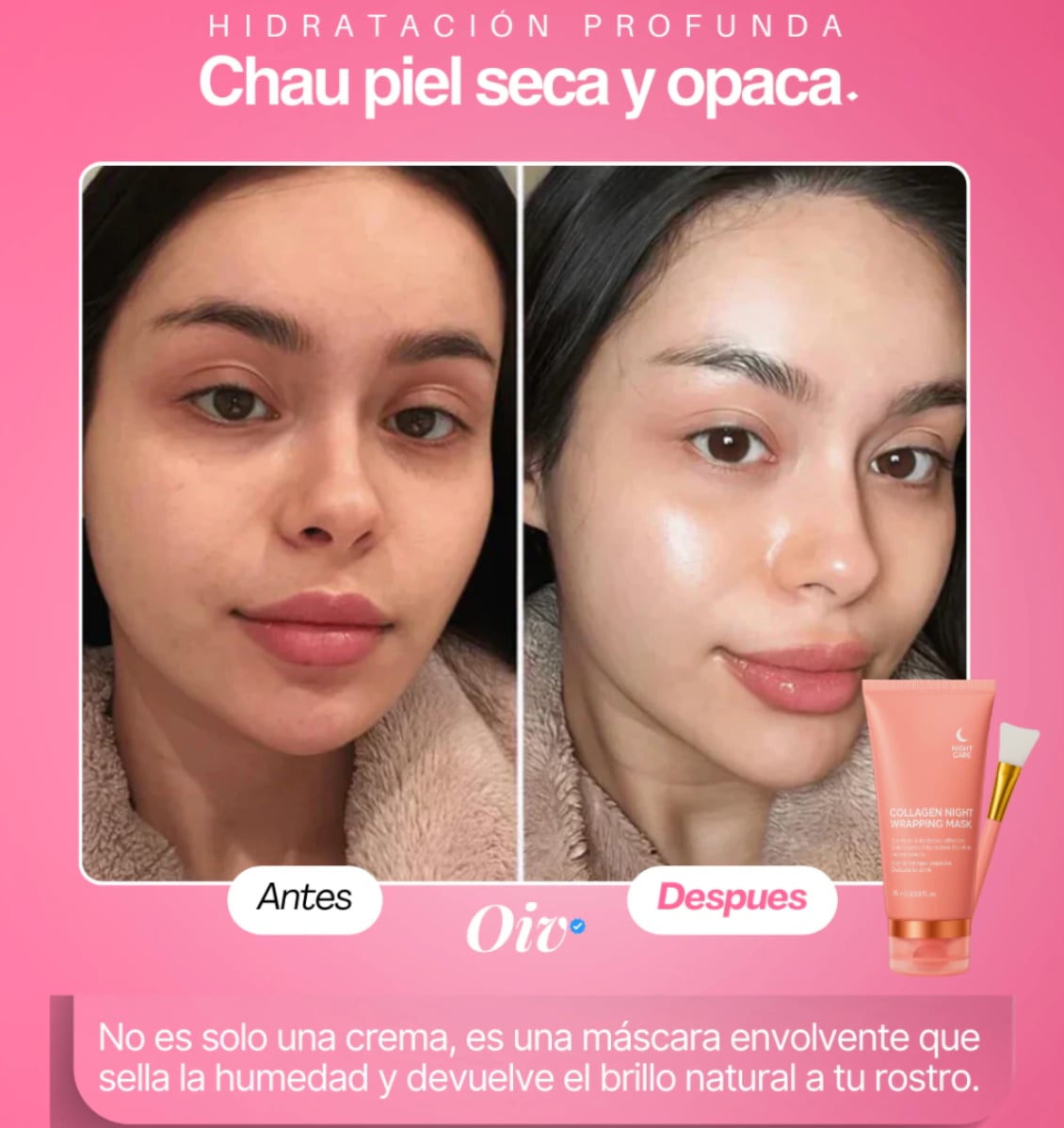 Mascarilla Nocturna de Colágeno 🌙✨ | Dale a tu Piel la Rutina Perfecta💎💧