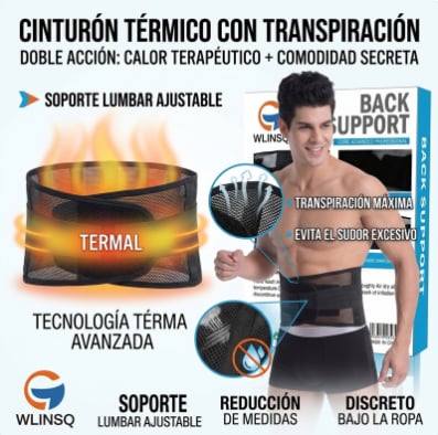 Cinturón Térmico Unisex | Talla Unica - Ajustable | Pago contra entrega y Envío gratis