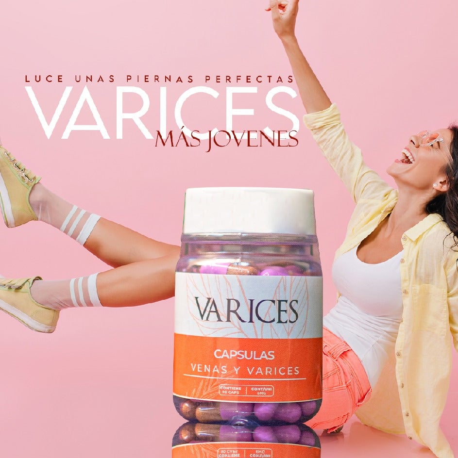 Cápsulas naturales Varices + Envío Gratis