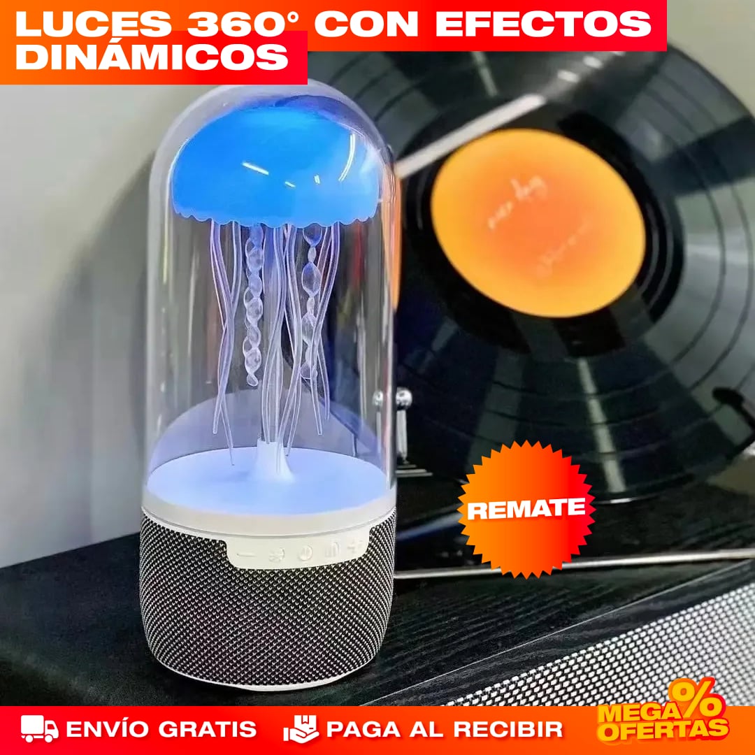 PARLANTE BLUETOOTH LUCES MEDUSA
