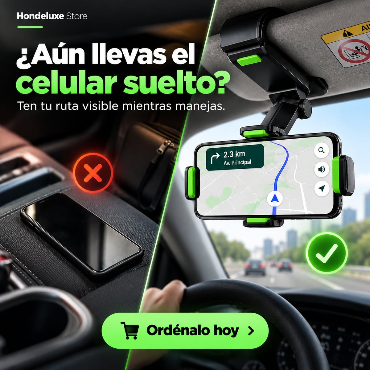 (40% DESCUENTO) 🚗 Soporte 360° para Celular