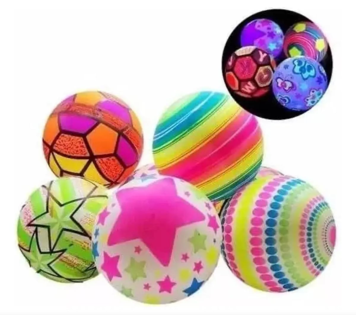 PELOTAS NEON LUMINOSAS