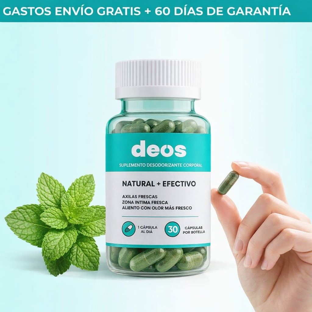 🌱 DEOS Desodorante 100% Natural – Control de Olores desde tu Interior + ENVIO GRATIS 🎁