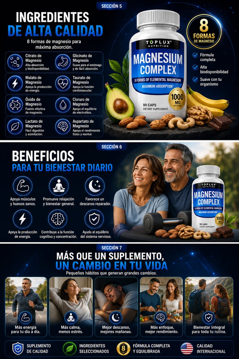 Magnesio Complex 1000mg + ENVIO GRATIS