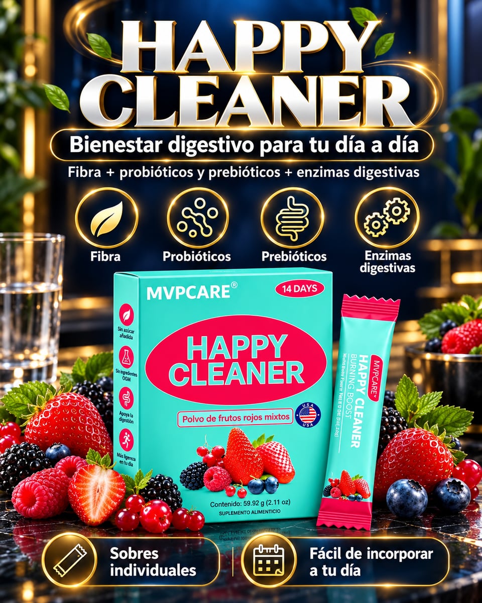 HAPPY CLEANER: BIENESTAR DIGESTIVO PARA TU DÍA A DÍA