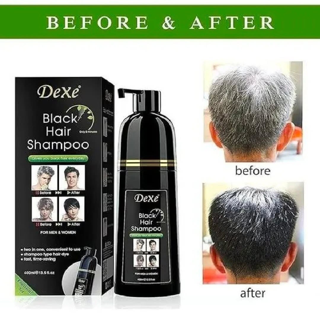 Shampoo Colorante Negro 3 en 1 DEXE  + ENVIO GRATIS