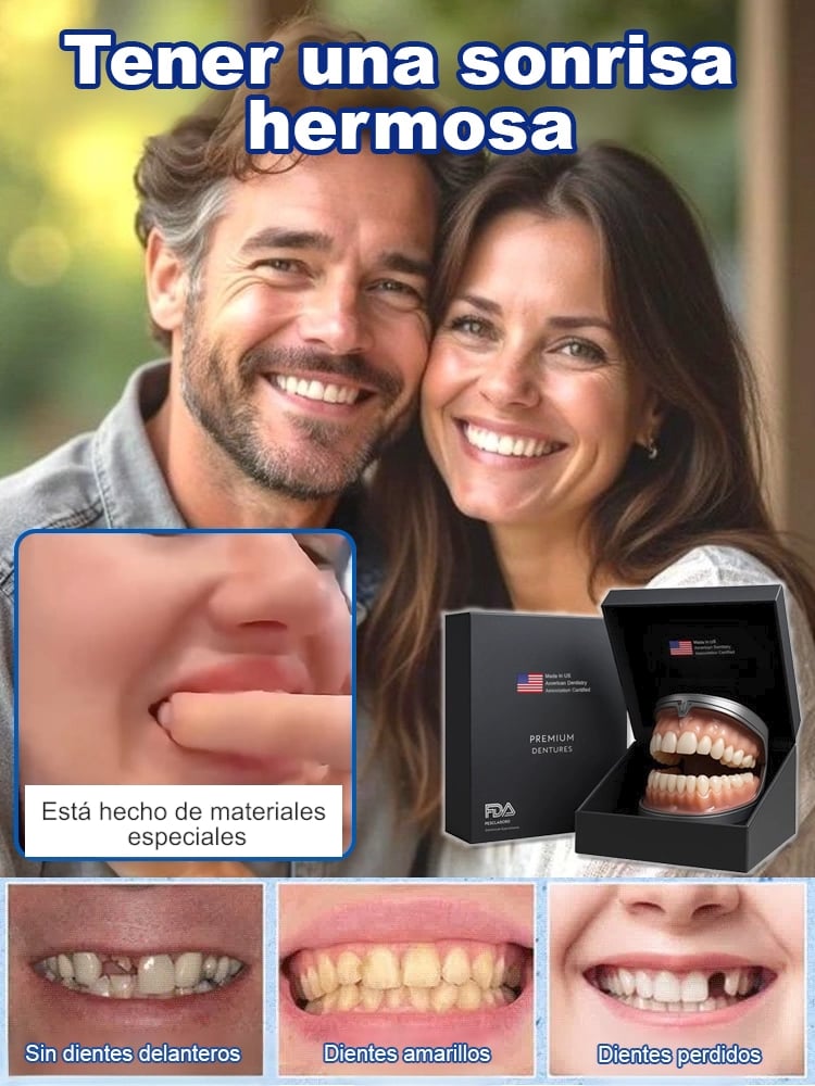 Set de prótesis dentales de soporte esquelético total