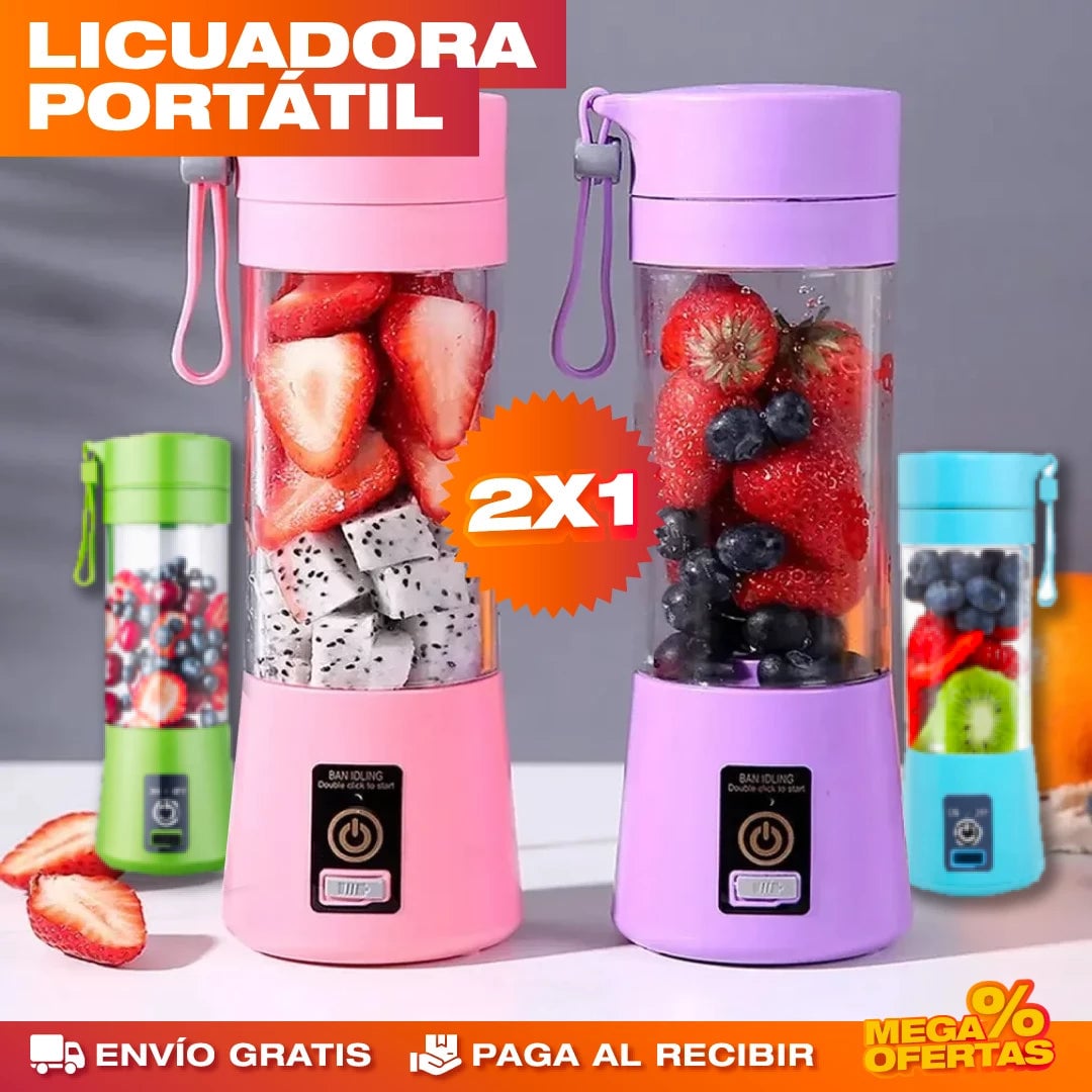 Licuadora Portátil – Batidos Donde Estés, Sin Cables · 2x1
