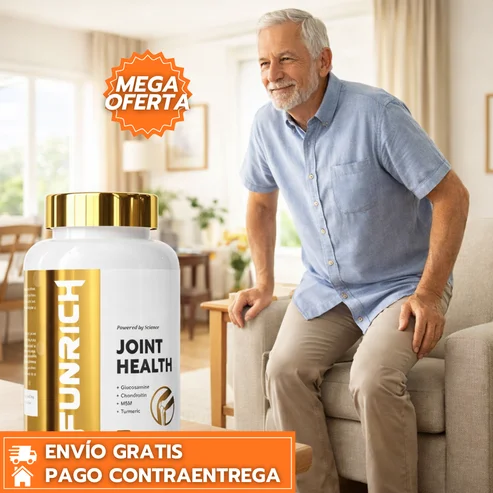 2X1 FUNRICH™: Suplemento Articular con Glucosamina y Cúrcuma para Mejorar Movilidad y Flexibilidad + ENVIO GRATIS 🎁