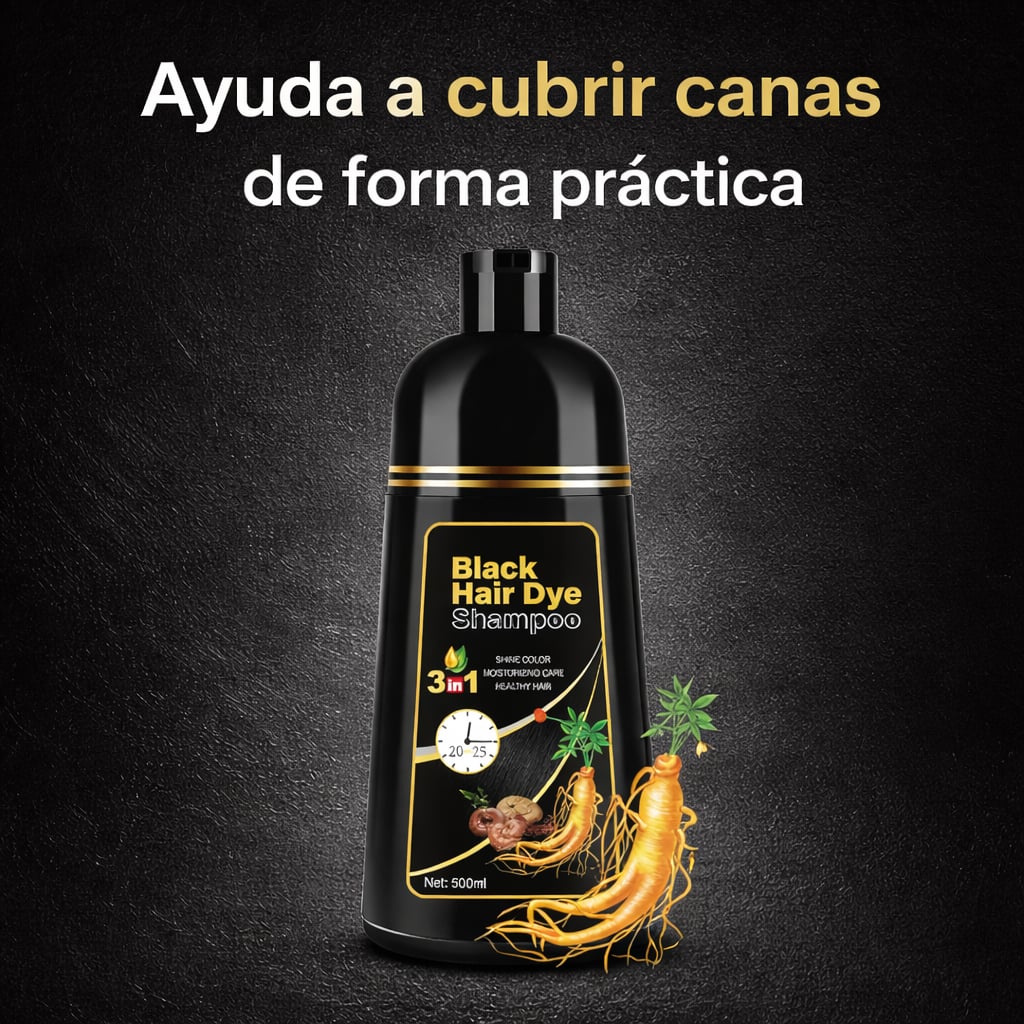 Black Hair Dye® - Recupera el Color Joven de tu Cabello en Solo 8 Minutos.