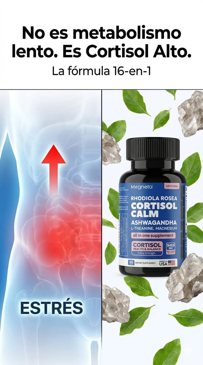 CORTISOL CALM – Suplemento para el Estrés, el Sueño y la Energía
