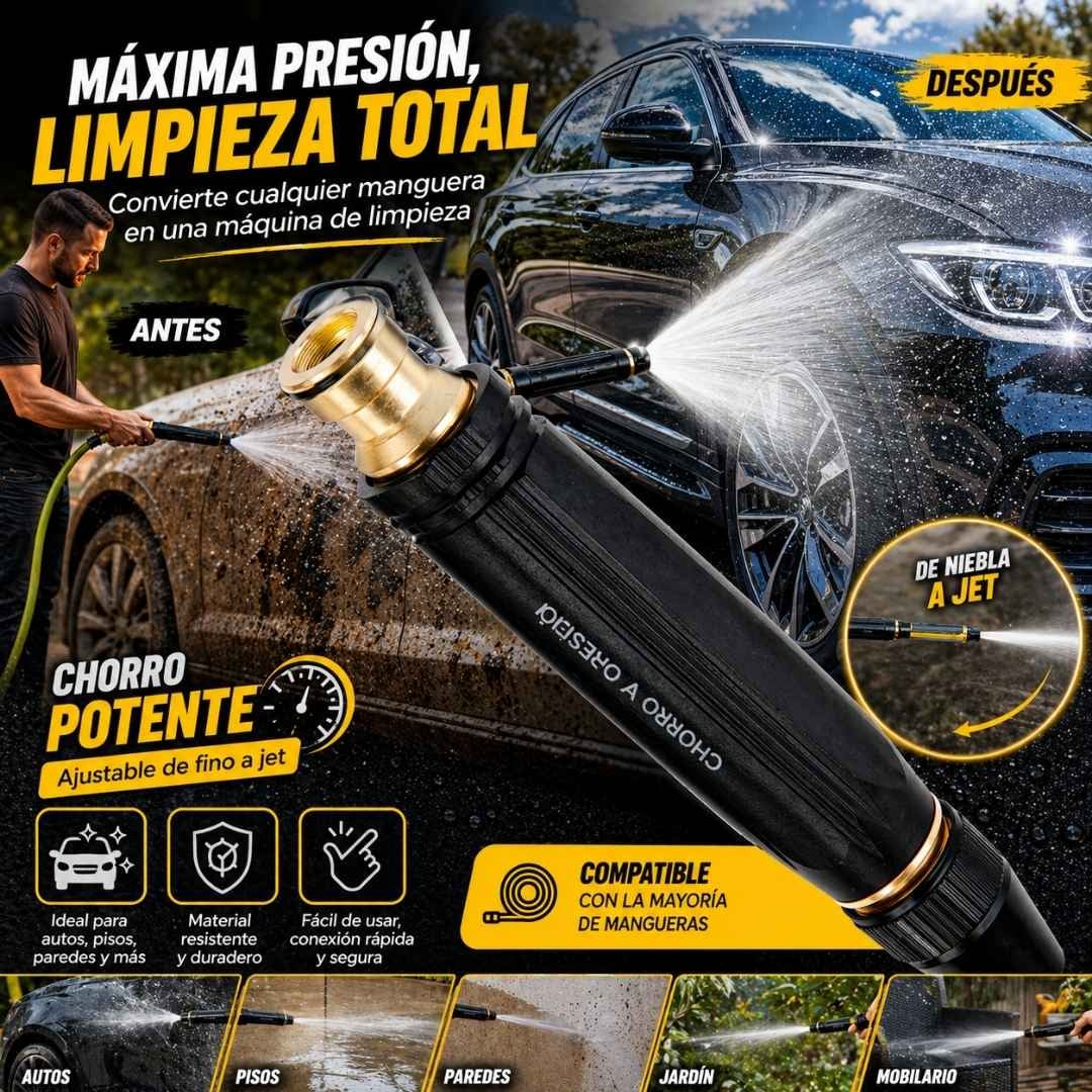 BOQUILLA PARA MANGUERA PRESION 3 EN 1