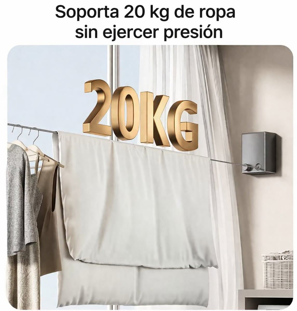 SecaRápido 360 🧺⚡ – Tendedero Retráctil