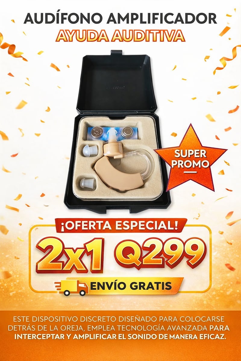 馃敟OFERTA: 2X1 Disfruta de una Audici贸n Clara y C贸moda! 馃Nuestro aud铆fono amplificador de sonido resuelve el problema de la p茅rdida auditiva 馃 + ENVIO GRATIS 馃巵