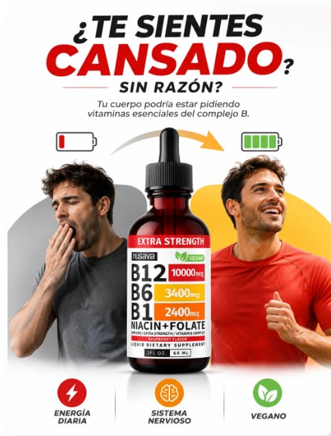 OFERTA 2X1 VITAMINA B12 B6 B9 + Envío Gratis!
