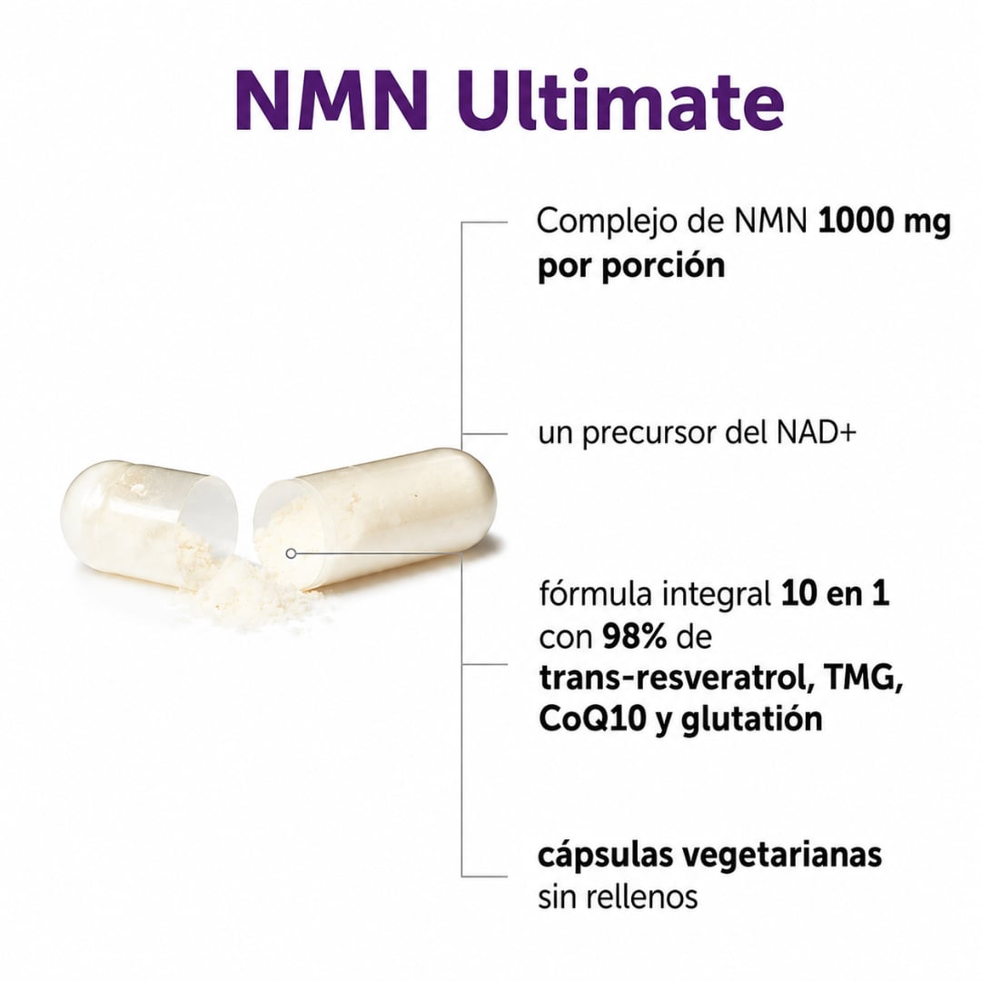 NMN COMPLEX 1,000MG — Recupera la energía que el tiempo te quitó + Envío Gratis y 🎁