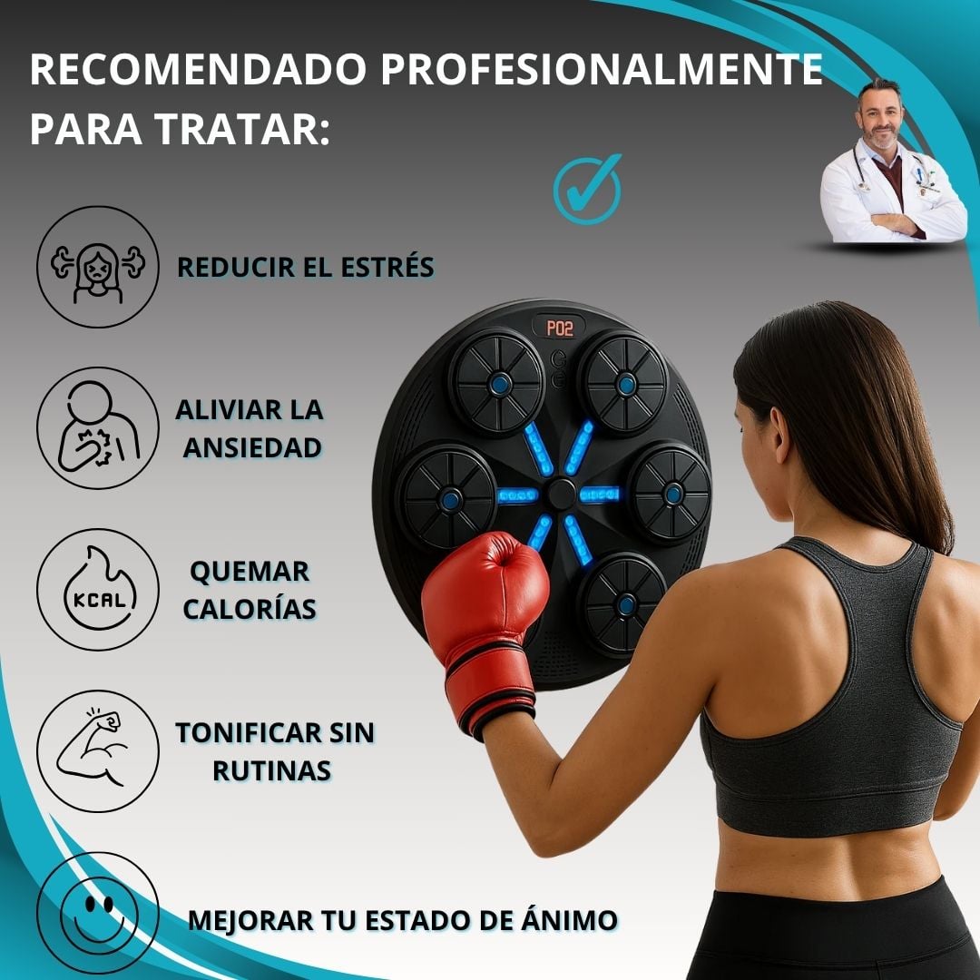 Máquina de Boxeo Anti-Estrés Activefit® + Guantes (GRATIS)
