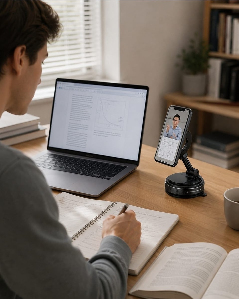 Soporte para celular Magnético 360° con Succión al Vacío