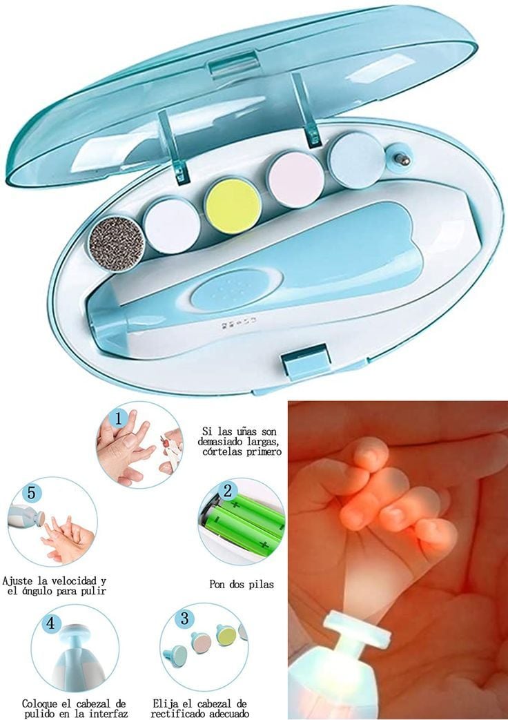 ✨ Lima de Uñas Eléctrica para Bebé – Cuidado Seguro y Sin Lágrimas