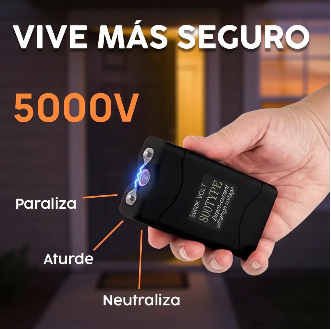 PowerLumi® Linterna LED 🔦con Función Taser ⚡: Potencia y Seguridad en un Solo Equipo 🤺 + ENVIO GRATIS🎁