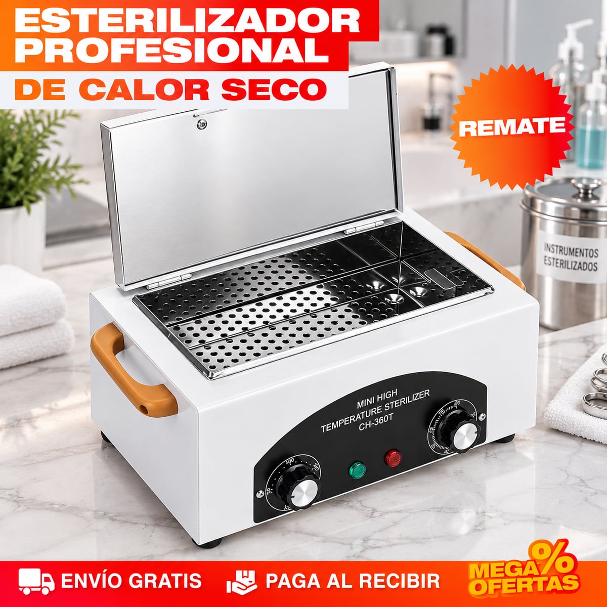 ESTERILIZADOR PROFESIONAL DE CALOR SECO – Tus instrumentos llegan a la mesa como debe ser