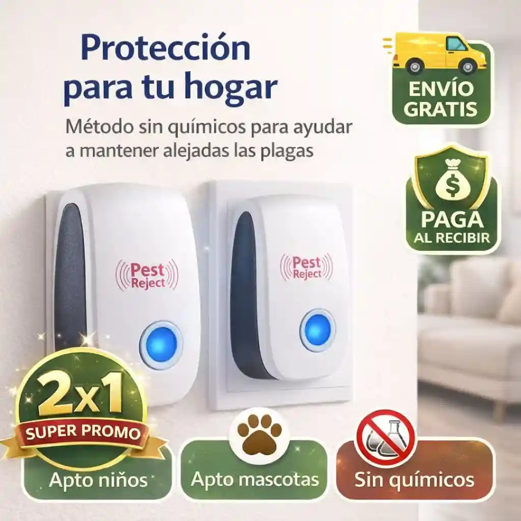 Repelente Ultrasónico/ Hogar seguro - 2X1 Envio Gratis