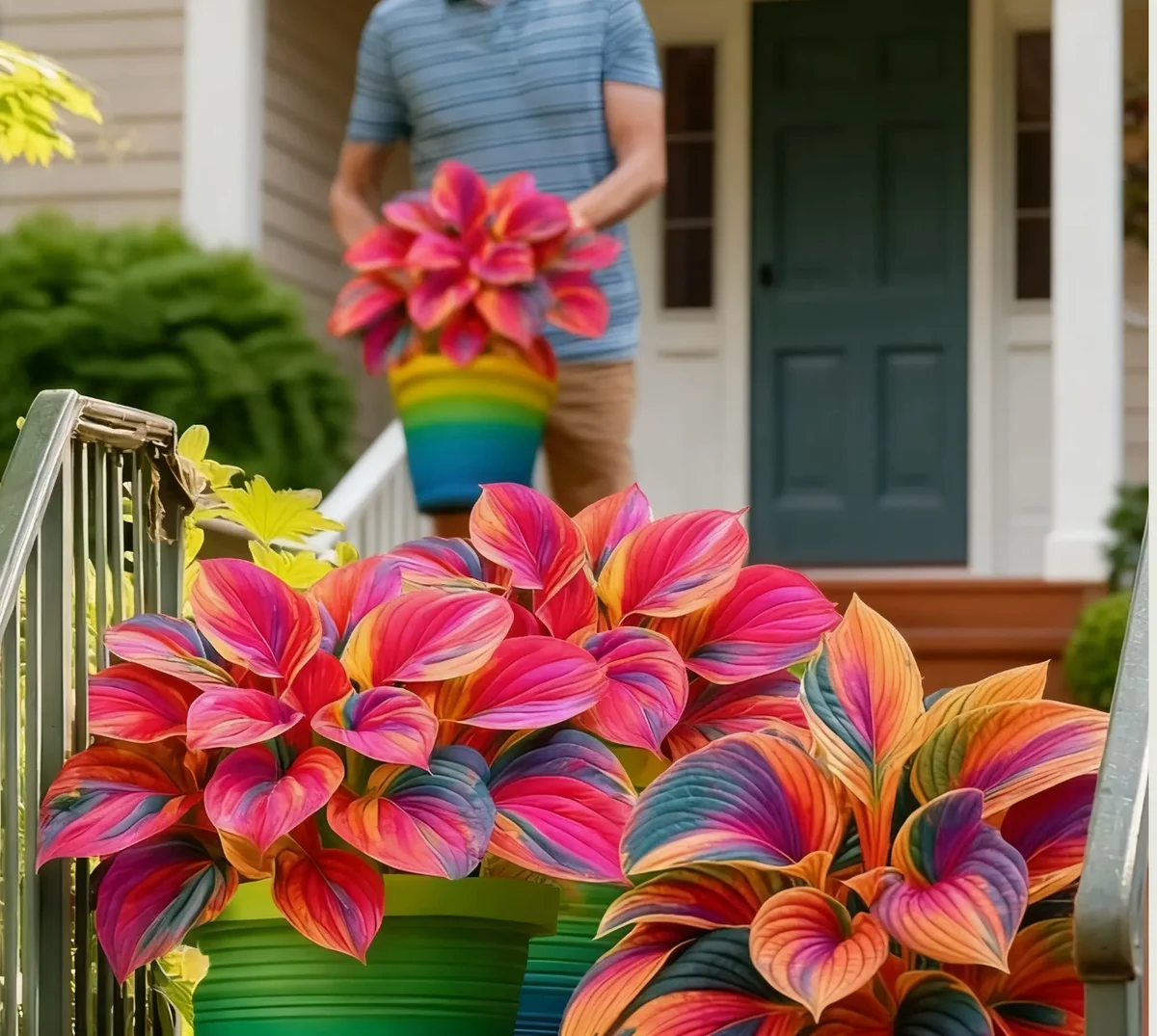 Hostas Rainbow Flame Edición Limitada