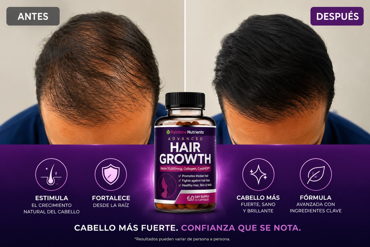 Hair Growth - Cuida tu cuerpo, nutre tu cabello y fortalece tu confianza