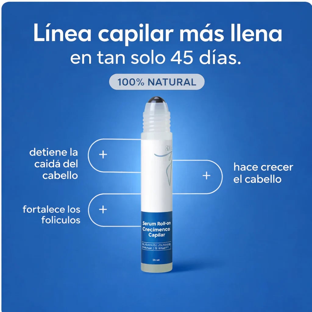 BODYWISE™: Roll On Capilar de Triple Acción que Reactiva Folículos y Fortalece el Crecimiento del Cabello