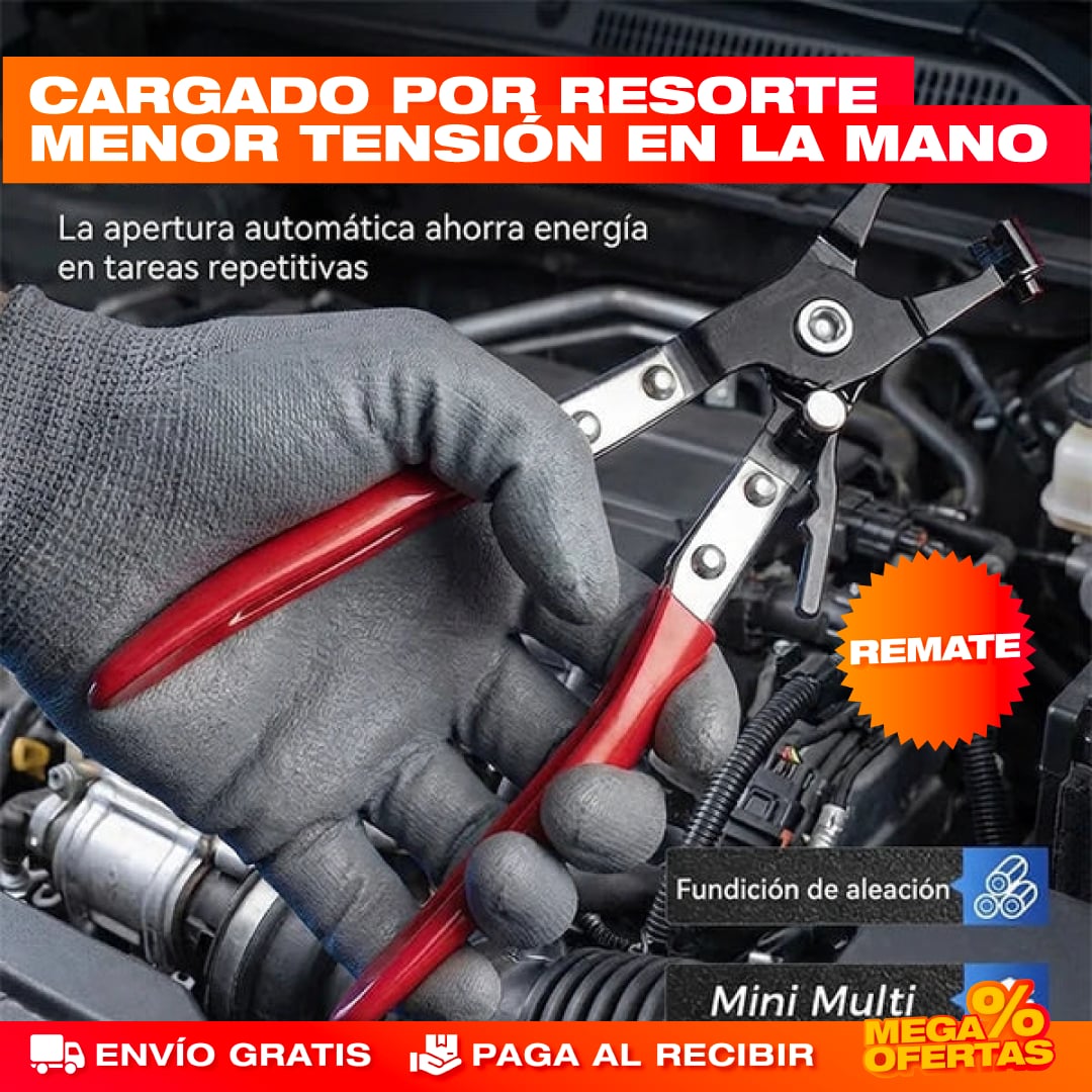 Kit x4 Alicates Automotriz – Saca Conectores y Abrazaderas Sin Romper Piezas Caras