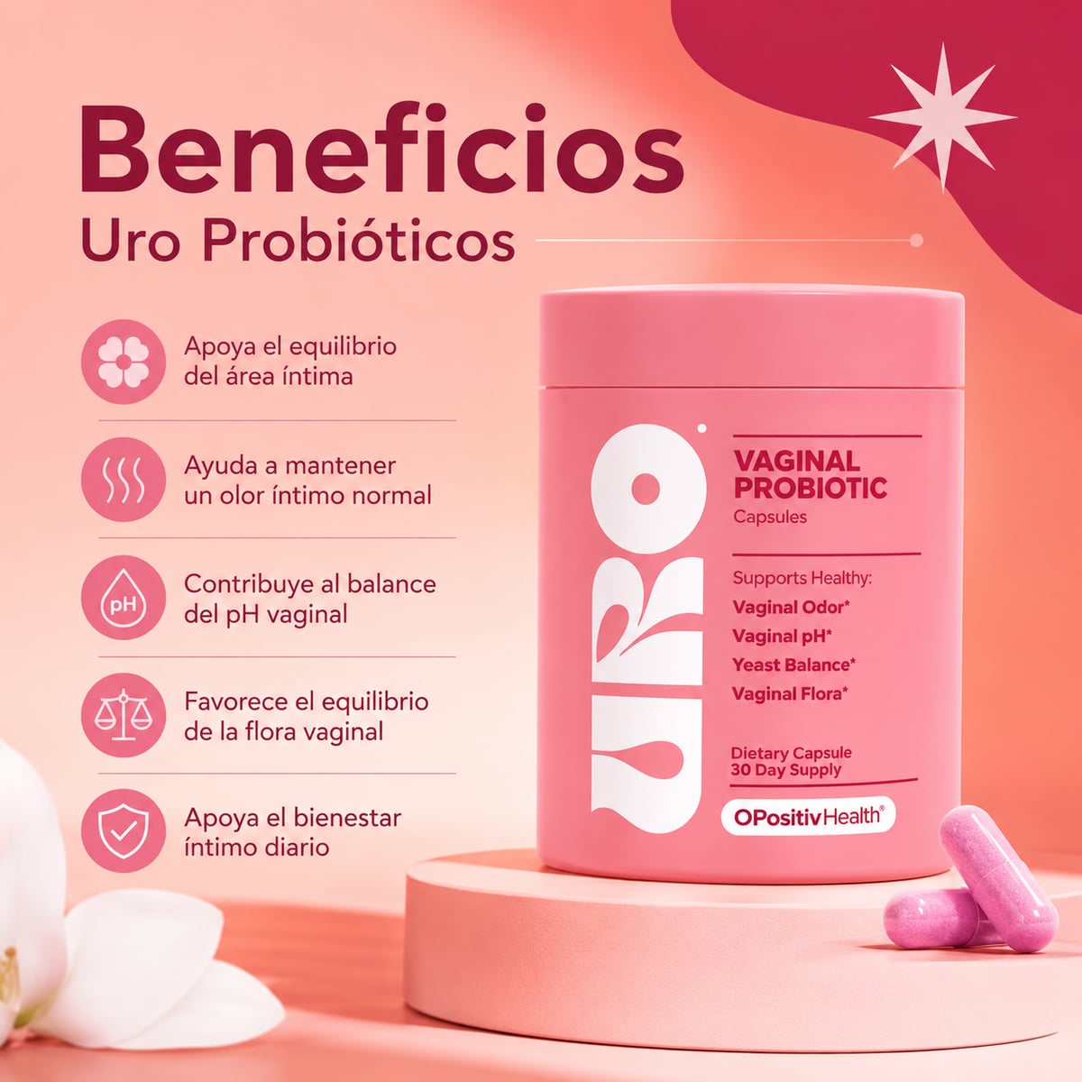 URO Suplemento Probiótico Vaginal