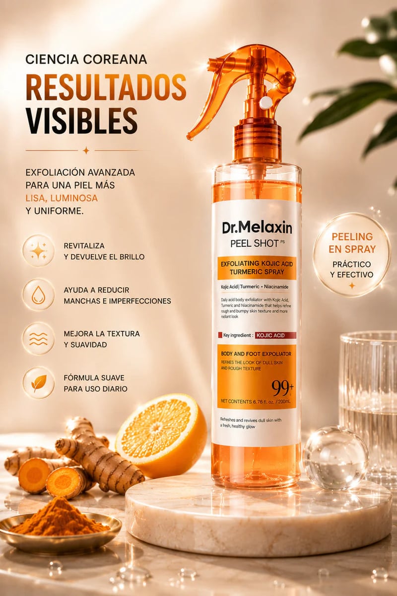 Dr. Melaxin Peel Shot™ Exfoliante Corporal Ácido Kójico y Cúrcuma