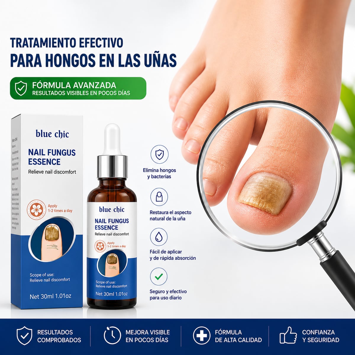 Nail Fungus Essence | Tratamiento para mejorar uñas con hongos - "Elimina los Hongos y Evita que Regresen"