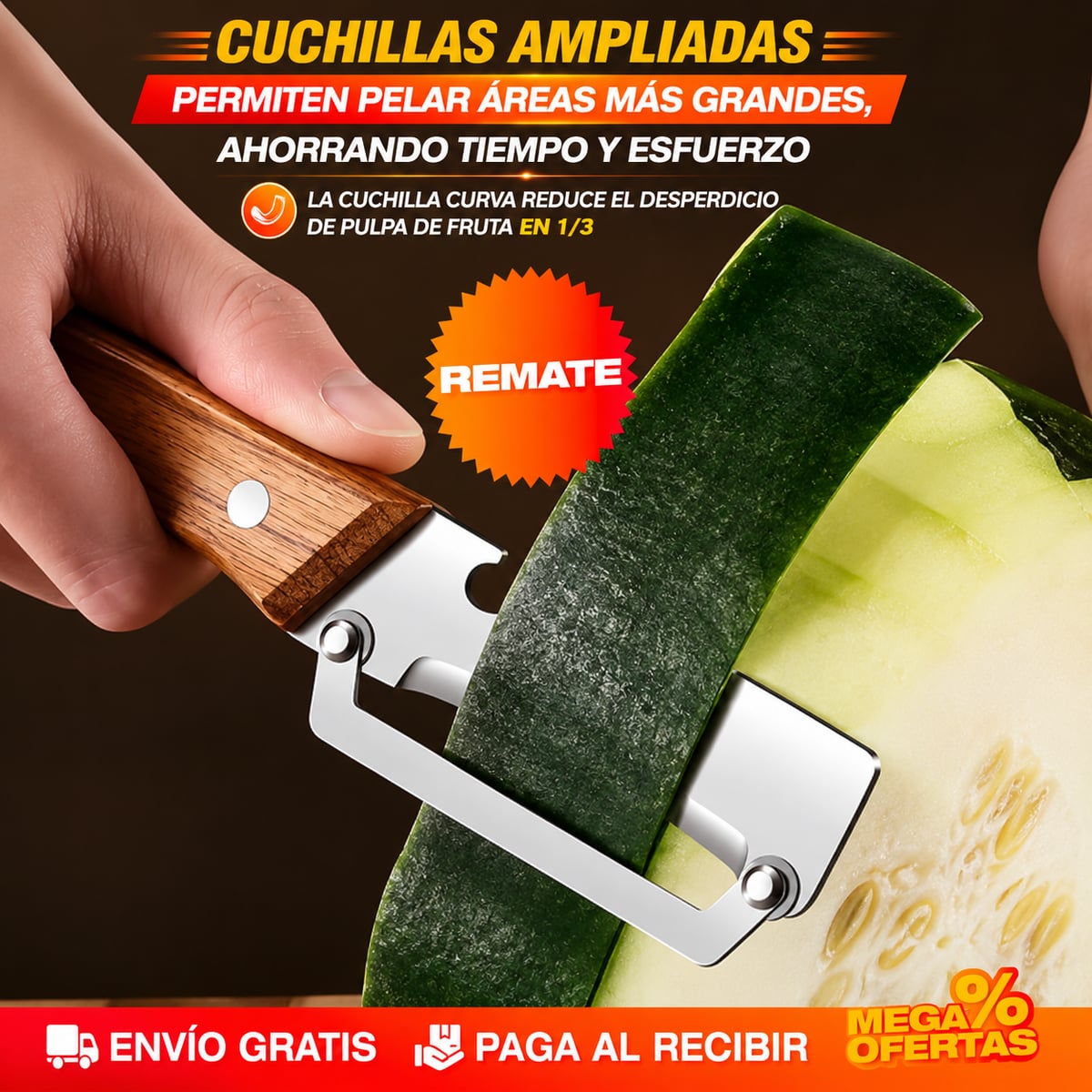 Set X5 Pelador Multi Funcional De Frutas Y Verduras Acero Inoxidable