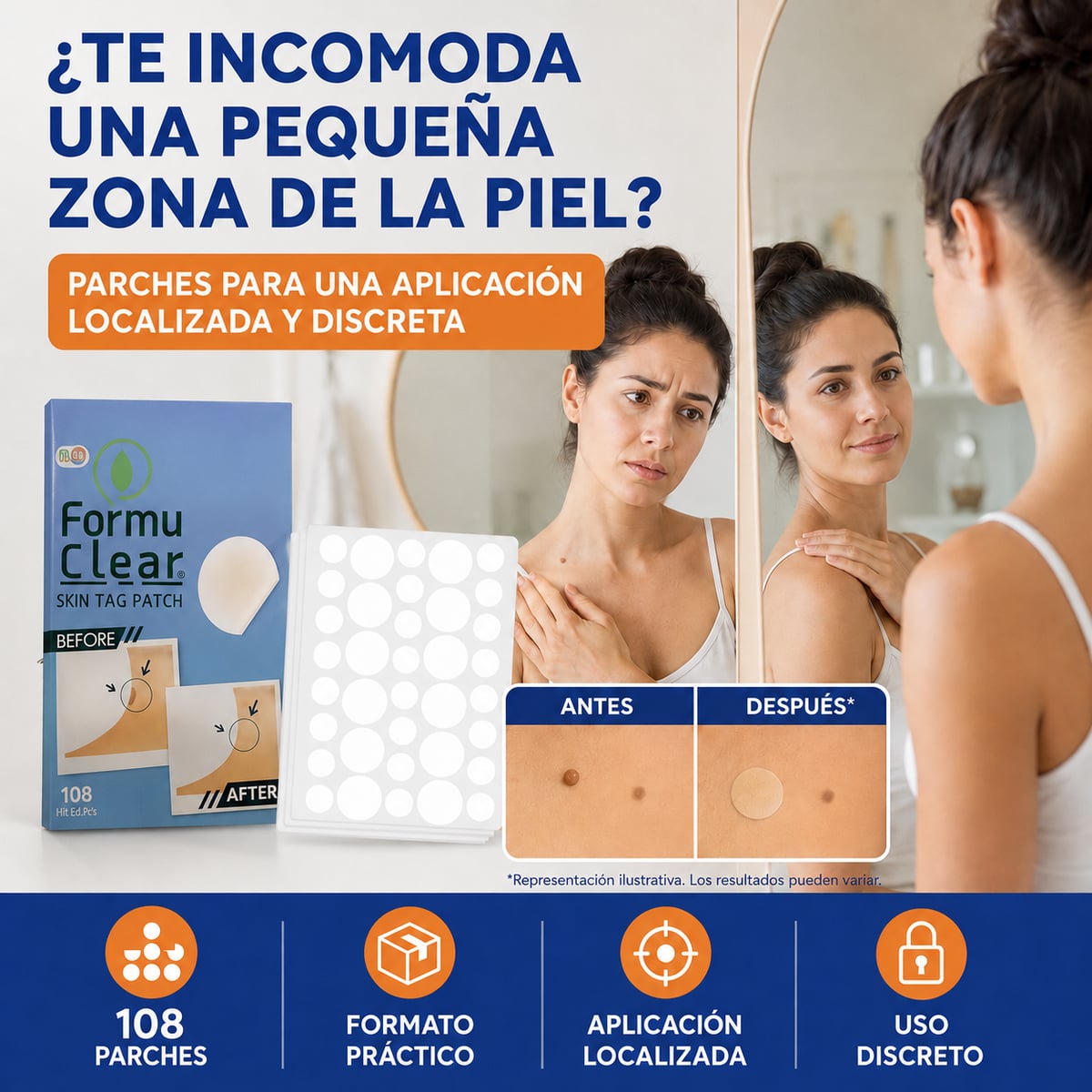 Parches FORMU CLEAR ¿Cansado de las verrugas que no desaparecen?