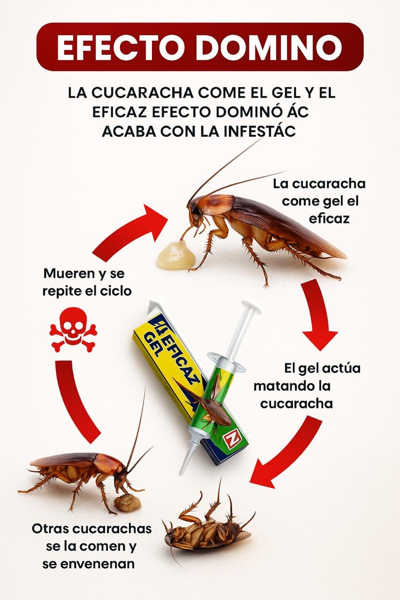 EL EFICAZ ~ Elimina las cucarachas de raíz