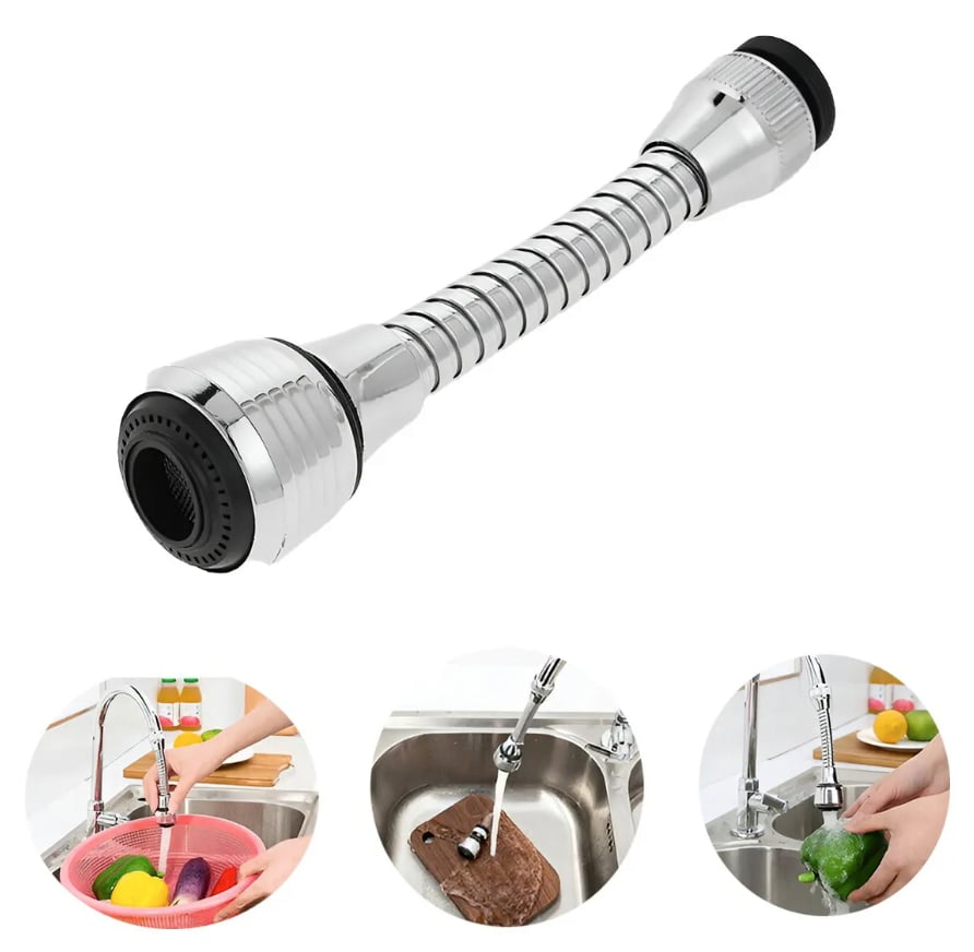 AquaFlex Pro® - Extension Flexible Para Grifo 2X1