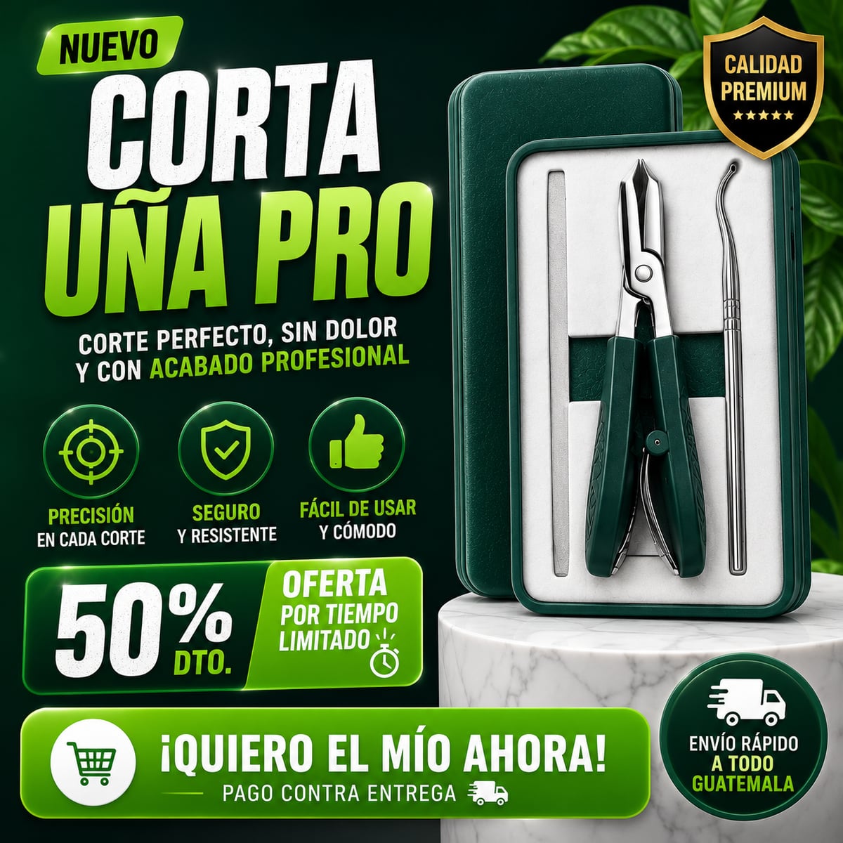 CORTA UÑA PRO | Kit Profesional para Uñas Gruesas y Difíciles